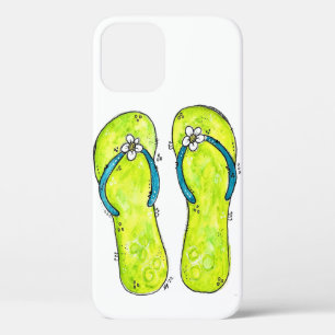 Cute Whimsical Flip Flops iPhone 12 Case