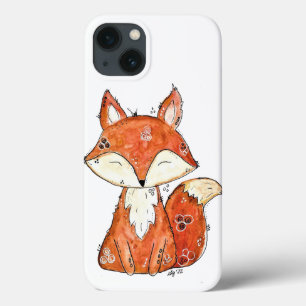 Cute Whimsical Fox iPhone 13 Case