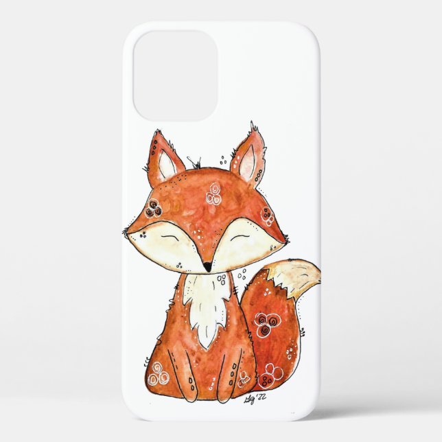 Cute Whimsical Fox Case-Mate iPhone Case (Back)