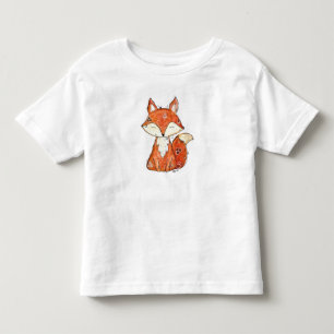 Cute Whimsical Fox Toddler T-Shirt