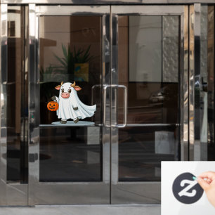 Cute, whimsical, ghost cow