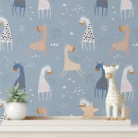 Cute Whimsical Giraffe Modern Kids Pattern