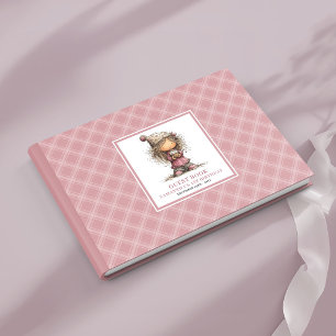 Cute whimsical girl 2nd birthday sign in guest boo book