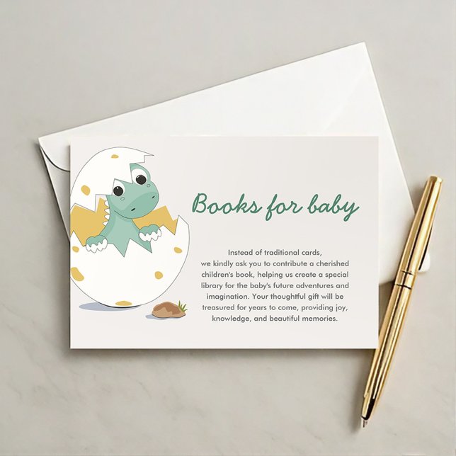 Cute Whimsical Green Baby Dino Book Request Insert (Creator Uploaded)