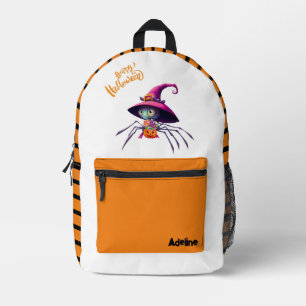 Cute/Whimsical Halloween/fall spider Printed Backpack