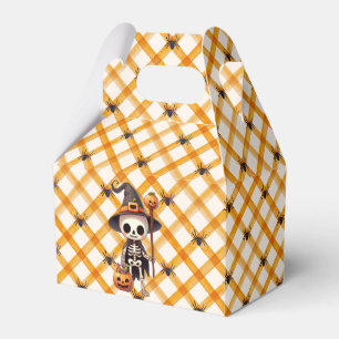 Cute, Whimsical Halloween skeleton Favour Box