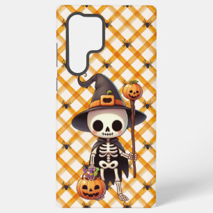 Cute, Whimsical Halloween skeleton Samsung Galaxy Case