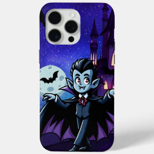 Cute, whimsical Halloween vampire iPhone 15 Pro Max Case