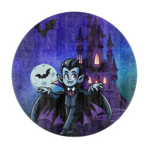 Cute, whimsical Halloween vampire Cutting Board