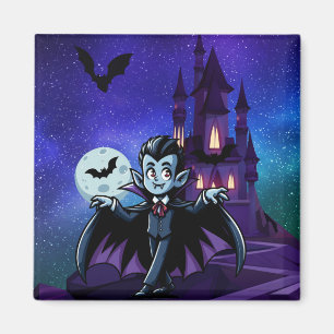 Cute, whimsical Halloween vampire Magnet