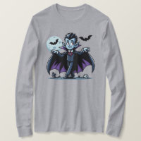 Cute, whimsical Halloween vampire