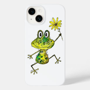 Cute Whimsical Happy Frog Case-Mate iPhone 14 Case