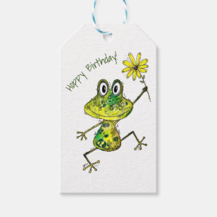 Cute Whimsical Happy Frog Gift Tags