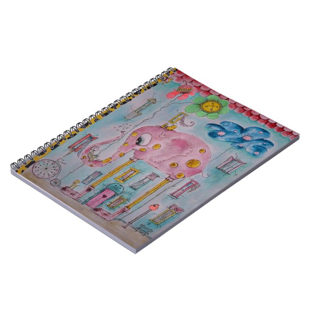 Cute Whimsical Kids Illustration  Notebook (Left Side)