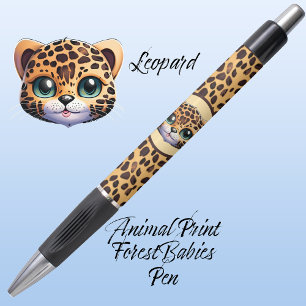 Cute Whimsical Leopard Safari Jungle Animal Print