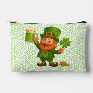 Cute/whimsical leprechaun Saint Patrick's Day Accessory Pouch