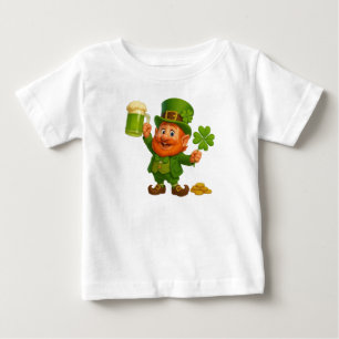 Cute/whimsical leprechaun Saint Patrick's Day  Baby T-Shirt