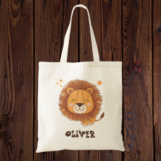 Cute Whimsical Lion Tote Bag (Creator Uploaded)