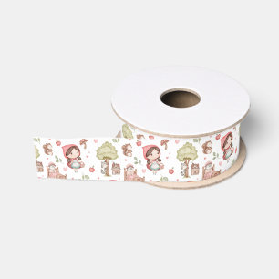 Cute Whimsical Little Red Riding Hood Storybook Grosgrain Ribbon