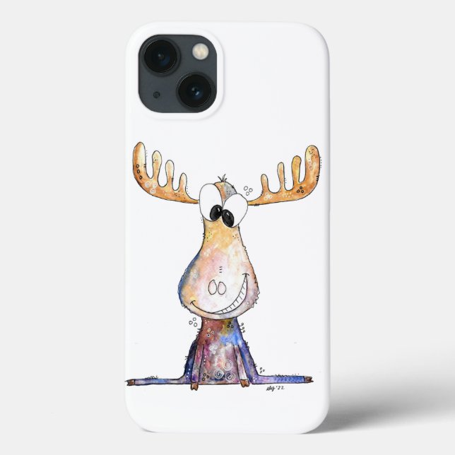 Cute Whimsical Moose Case-Mate iPhone Case (Back)