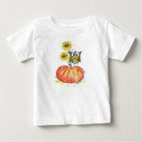 Cute Whimsical Owl on Pumpkin