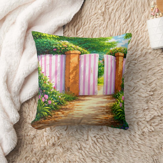 Cute Whimsical Pillow | Artistic Decorative Cushio (Blanket)