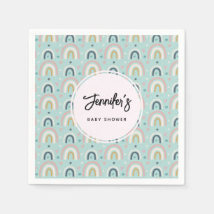Cute Whimsical Rainbow Pattern Napkin