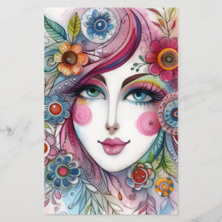 Cute Whimsical Scrapbook Paper For Paper Crafts