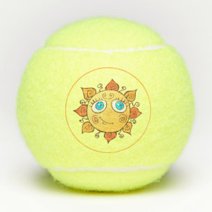Cute Whimsical Sunshine Tennis Balls