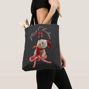 Cute Whimsical Teddy Bear Christmas  Tote Bag