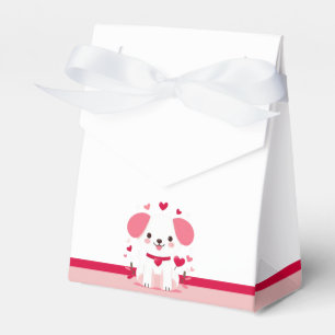 Cute whimsical Valentine's dog Favour Box