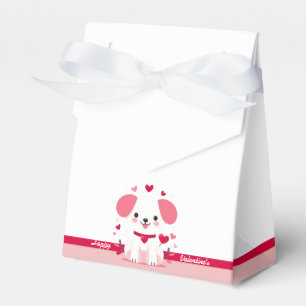 Cute whimsical Valentine's dog Favour Box