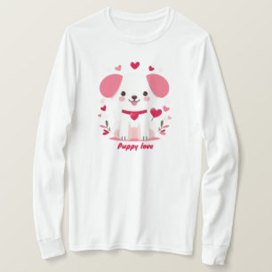 Cute whimsical valentine's puppy T-Shirt
