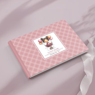 Cute whimsy toddler girl 2nd birthday party guest book