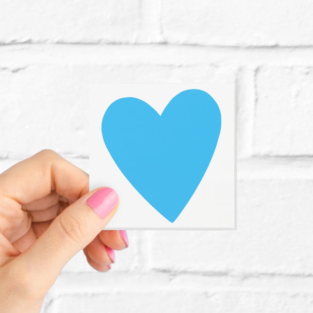 Cute White and Blue Heart  Post-it Notes (Creator Uploaded)