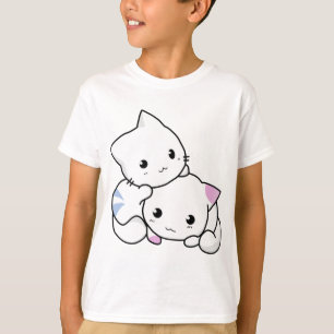 Cute white animated kittens T-Shirt
