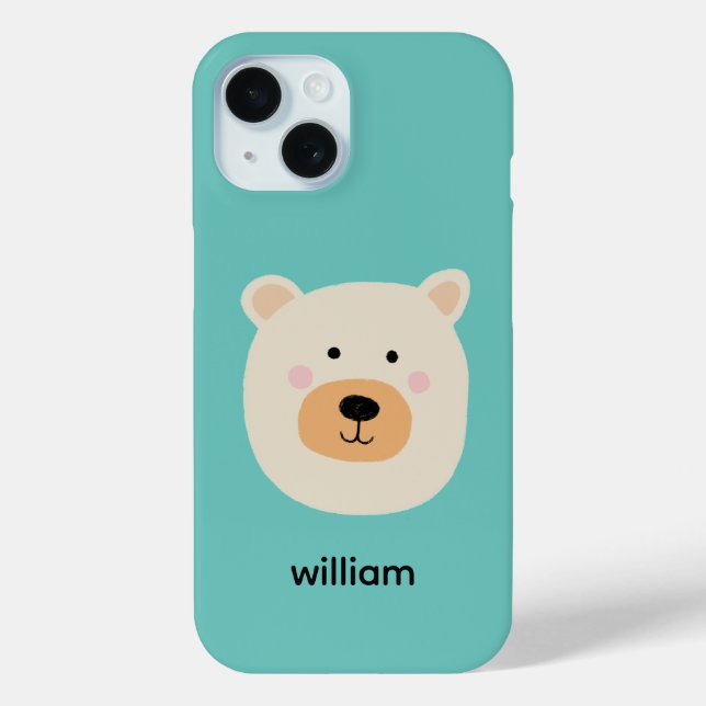 Cute white bear Case-Mate iPhone case (Back)