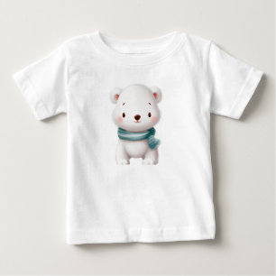 Cute White Bear Infant Tee, Winter Baby Shower Gif T-Shirt