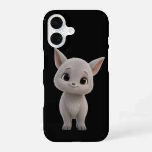 Cute White Cat Kitten Art Phone Case