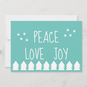Cute White Christmas Tree Non-Photo Holiday Card