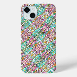 Cute white colourful flowers Case-Mate iPhone cas 15 Mini Case