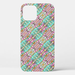 Cute white colourful flowers  Case-Mate iPhone cas 12 Case