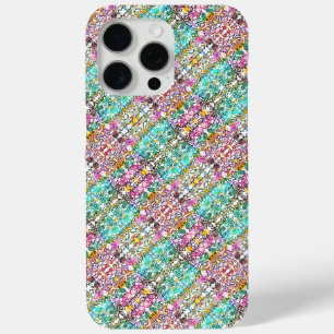 Cute white colourful flowers Case-Mate iPhone cas 15 Pro Max Case