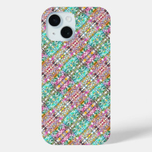 Cute white colourful flowers  Case-Mate iPhone cas 15 Case