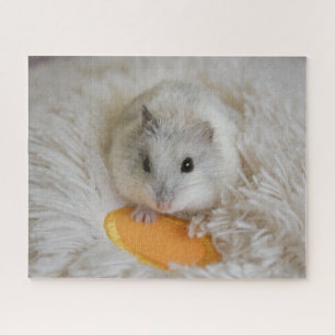 Cute White Dwarf Hamster Pet Jigsaw Puzzle