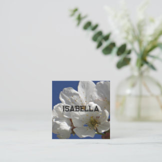 Cute White Flower Greeting Card