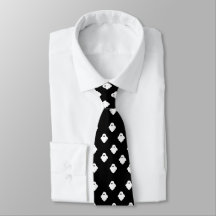 Cute White Ghost Neck Tie