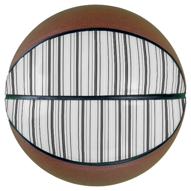 Cute white grey stripes basketball (Front)