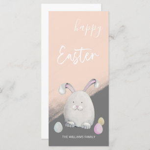 Cute White Happy Bunny Watercolor