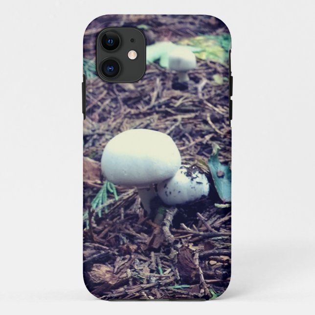 Cute White Mushrooms Case-Mate iPhone Case (Back)